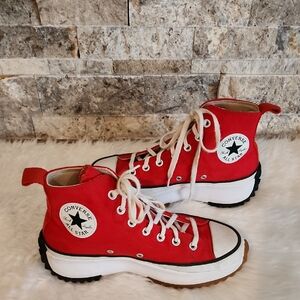 Converse Platform Chuck Taylor All Star High Top Sneakers - Red